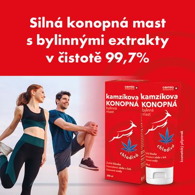 Cemio Kamzíkova konopná mast chladivá 200 ml