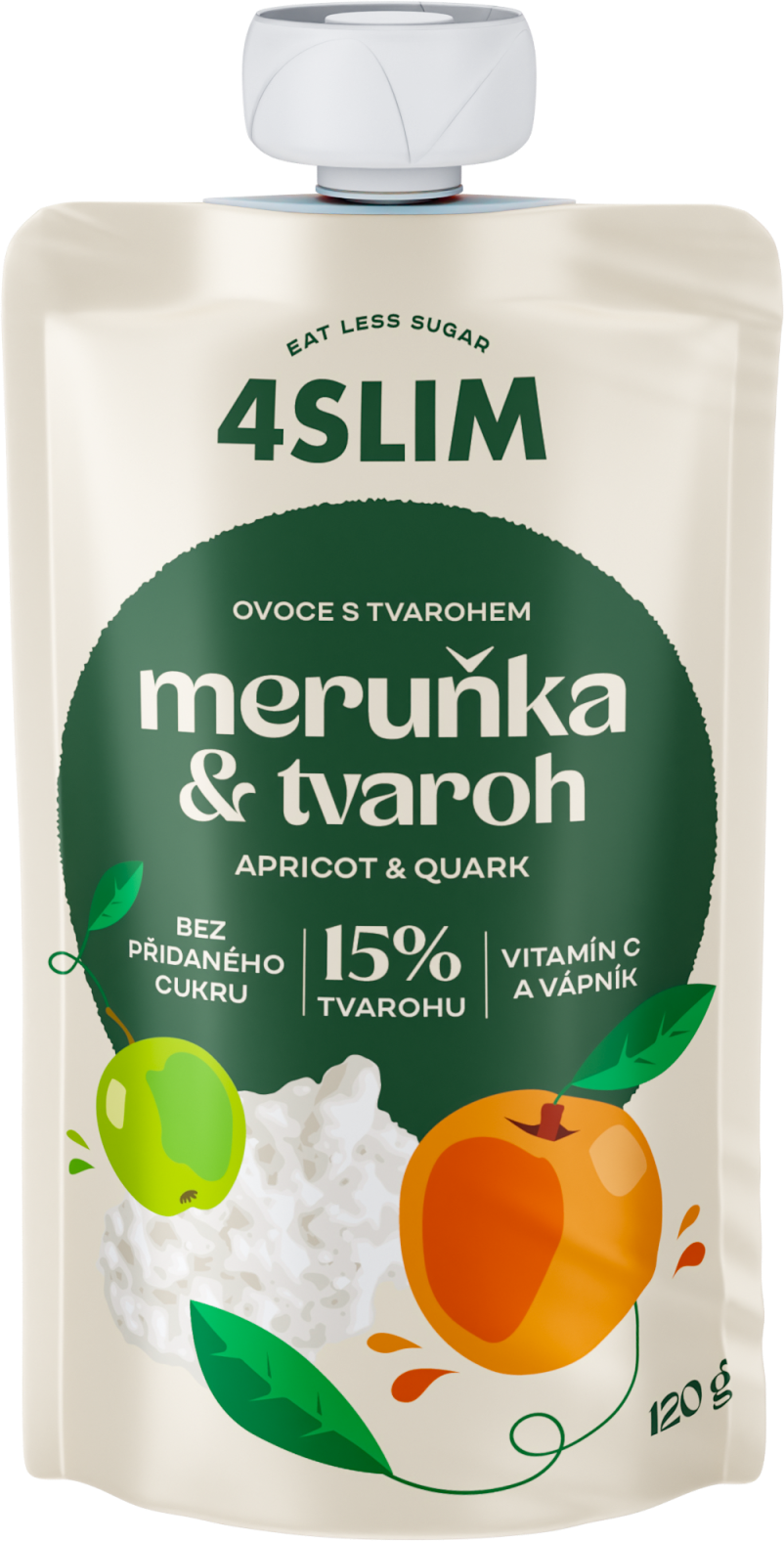 4Slim Meruňka, tvaroh 120 g