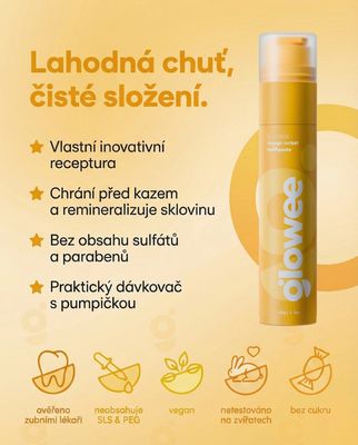 Glowee Zubní pasta Mango 60 g