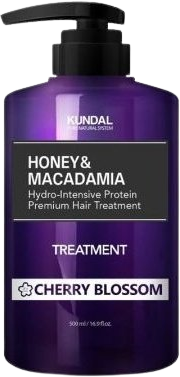 Kundal Honey&Macadamia Treatment - hydrointenzivní proteinová kůra na vlasy Cherry Blossom 500 ml