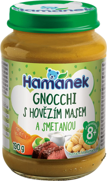 Hamánek Gnocchi s hovězím masem ve smetanové omáčce 190 g