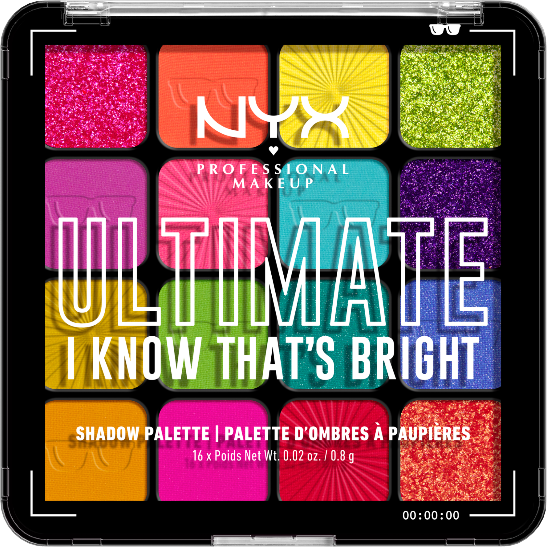 NYX Professional Makeup Ultimate Shadow Palette I Know That's Bright paletka očních stínů
