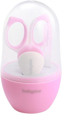 BabyOno Set manikúra pro děti růžová