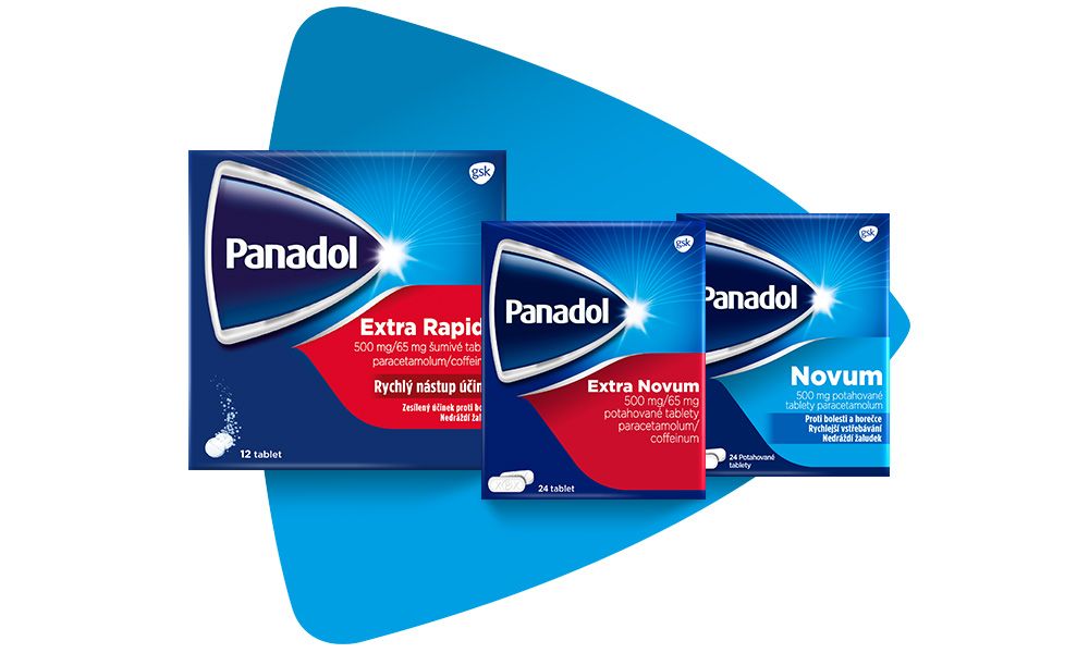 panadol, bolest, záda, klouby, svaly, migréna, horečka