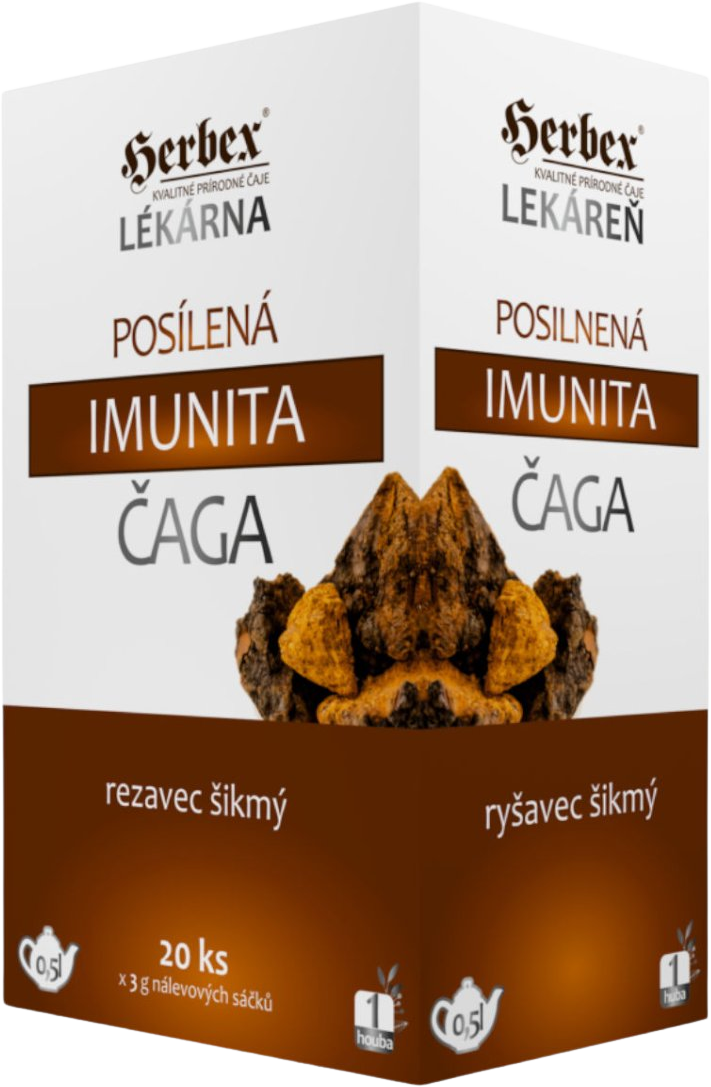 Herbex Čaj posilnená imunita ČAGA 20 x 3 g