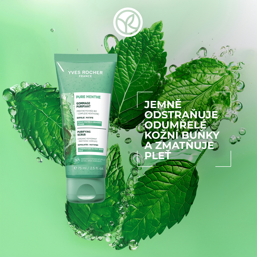 Yves Rocher Pure Menthe čisticí peeling 75 ml