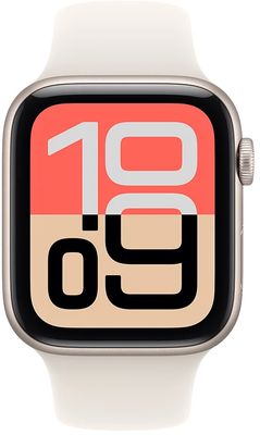 Apple Watch SE 3 GPS 40mm Hliníkové pouzdro Starlight se sportovním řemínkem Starlight - S/M