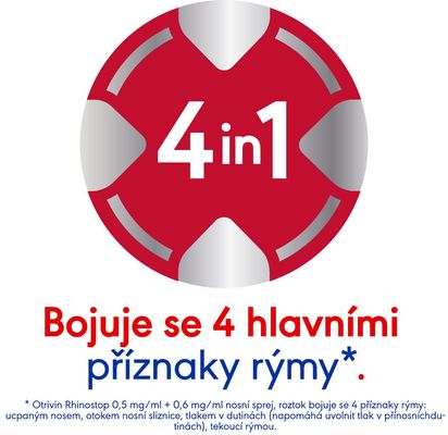 Otrivin Rhinostop nosní sprej při léčbě ucpaného nosu 10 ml