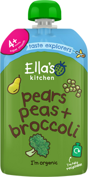 Ella's Kitchen BIO Hruška, hrášek a brokolice 120 g