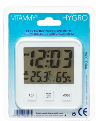 Vitammy Hygro meteorologická stanice vlhkoměr a domácí teploměr
