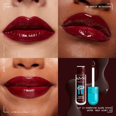 NYX Professional Makeup Lip IV Hydrating Gloss Stain, 15 Water 'Bout Wine 5 ml