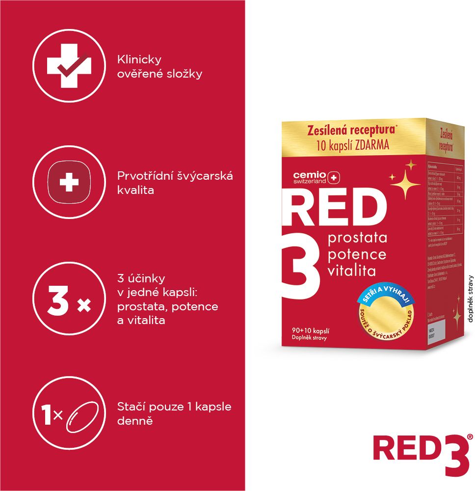 Cemio Red3  100 kapslí