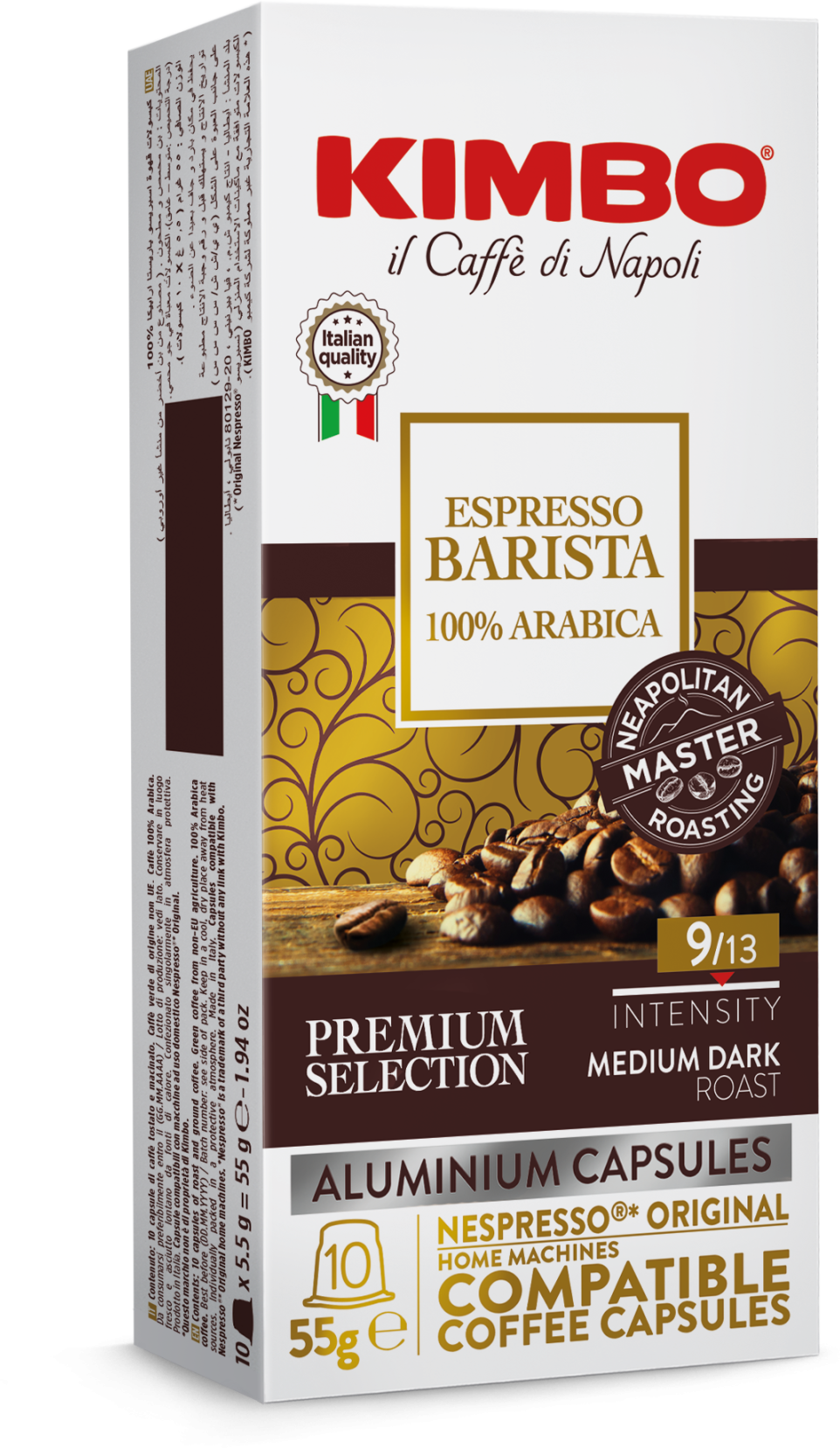 Kimbo Kapsle Nespresso, Espresso Barista 10 ks