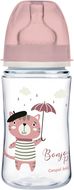 Canpol babies Lahev se širokým hrdlem Bonjour Paris růžová 240 ml