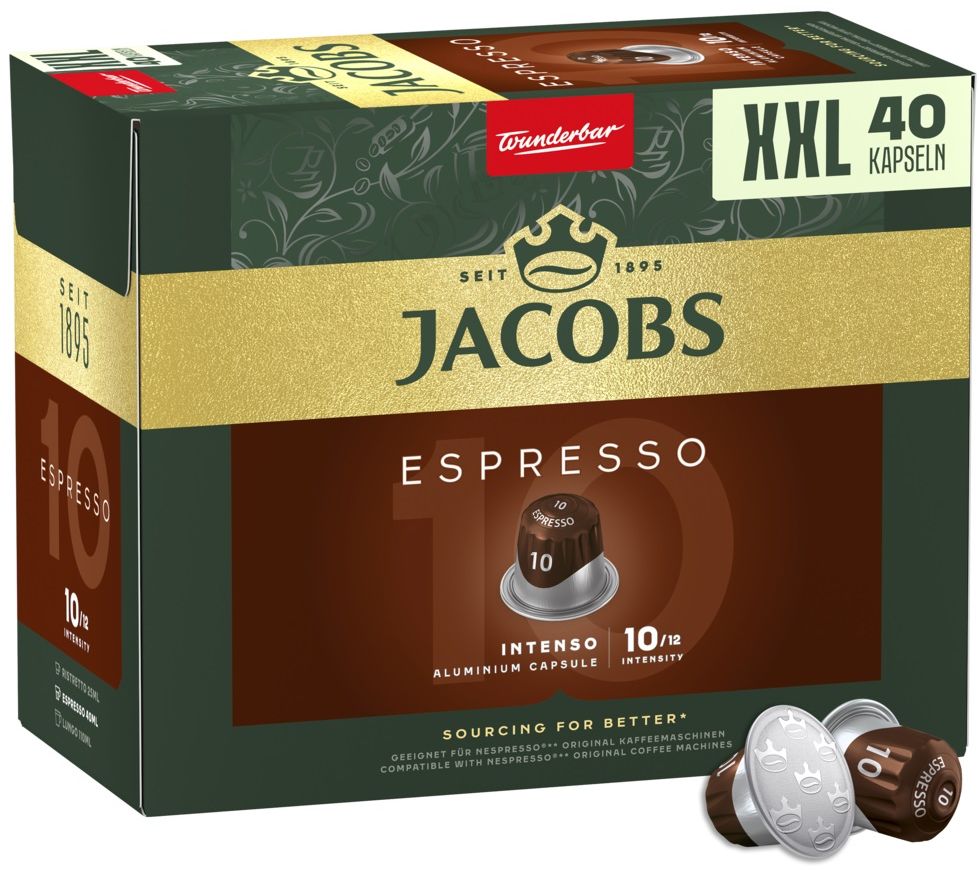 Jacobs Espresso INTENSO XXL kapsle 40 ks