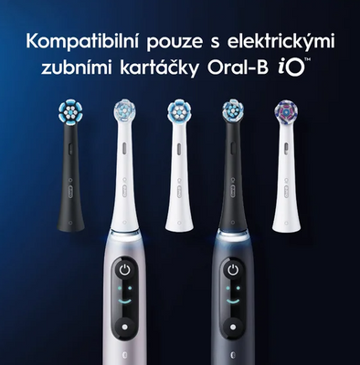 Oral-B iO Series Gentle Care, kartáčkové hlavy pro citlivé dásně, černé 4 ks