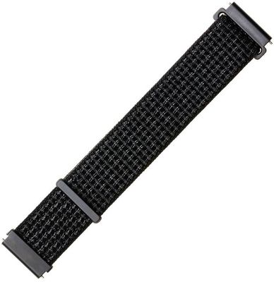 Fixed Nylonový řemínek Nylon Strap s šířkou 22mm pro smartwatch, reflexně černý