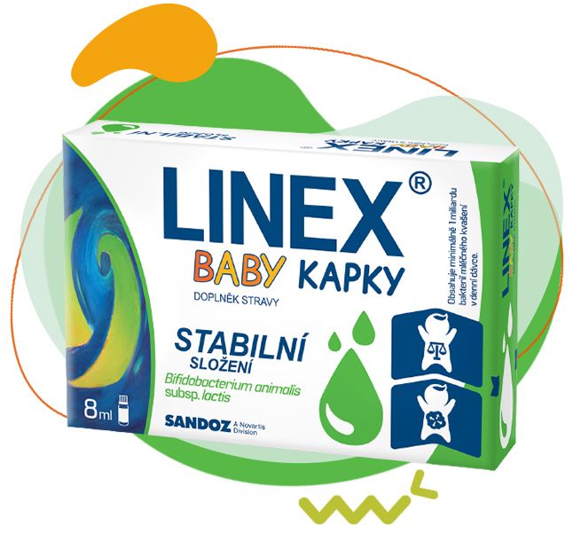 linex, probiotika a prebiotika, střeva