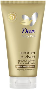 Dove samoopalovací tělové a pleťové mléko Summer revived Fair to medium 75 ml