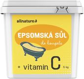 Allnature Epsomská soľ Vitamín C 5 kg