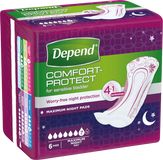 Depend Inkontinenční vložky  Maximum 6 ks