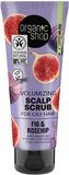 Organic Shop Čisticí peeling pro mastnou pokožku hlavy Fíky a šípek 75 ml