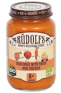 Rudolfs BIO Zelenina s těstovinami a kuřecím masem) 190 g