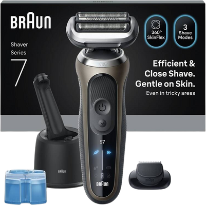 Braun Series 7 72-C7200cc, Holicí strojek - zlatý