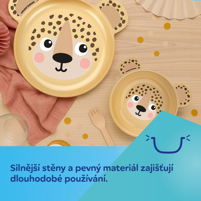 Canpol babies Miska s ušima BabiesBoo žlutá