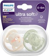 Philips Avent Šidítko Ultrasoft Premium Zvířátko 0-6m chlapec 2 ks