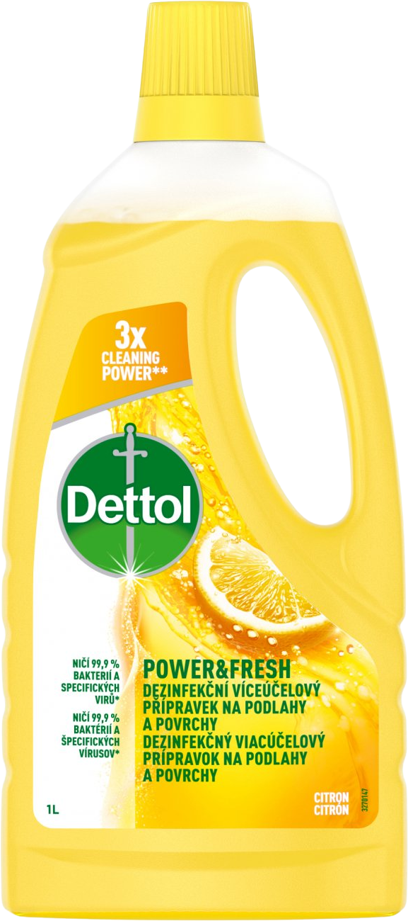 Dettol Fresh Citron dezinfekční přípravek na podlahy a povrchy 1 l