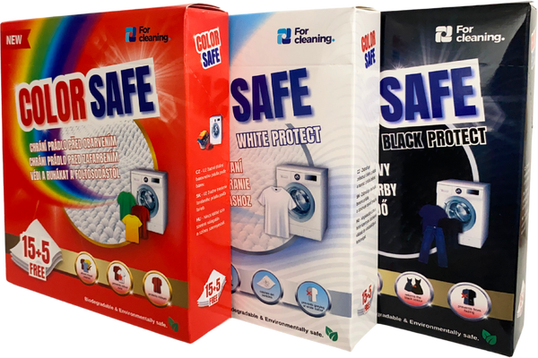 Color Safe Ubrousky na praní Black protect 20 ks