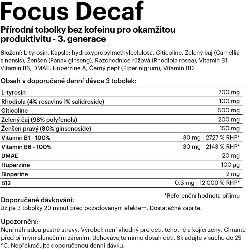Flow Focus Decaf 4.0, 90 tobolek