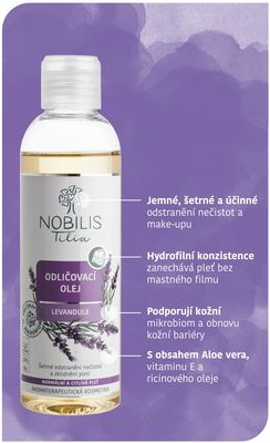 Nobilis Tilia Odličovací olej Levandule 200 ml