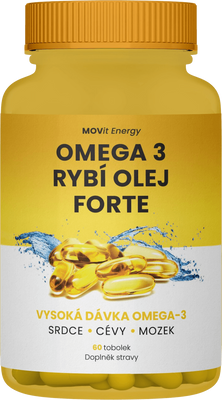 MOVit Energy Omega 3 Rybí Olej FORTE 60 tobolek