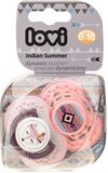 LOVI Dudlík silikonový dynamický Indian Summer Dívka 6-18m 2 ks