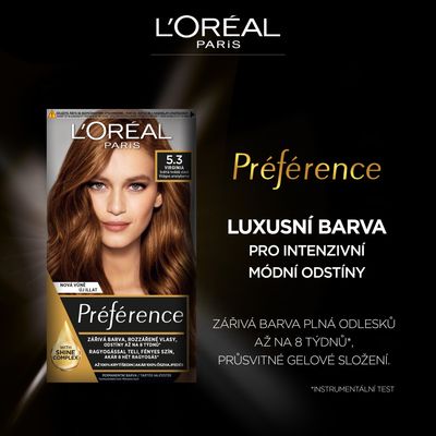 L'Oréal Paris Barva na vlasy Récital Préférence - Odstín: 5.25 Antigua