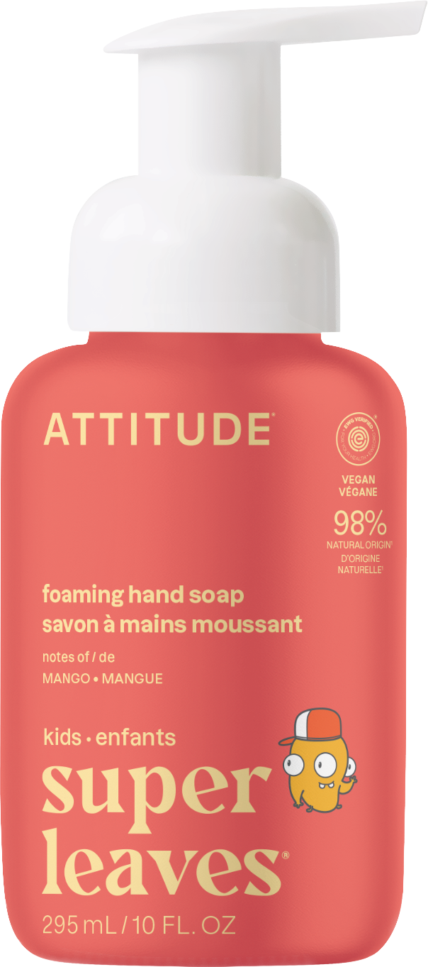 Attitude Dětské pěnivé mýdlo na ruce Super leaves s vůní manga 295 ml