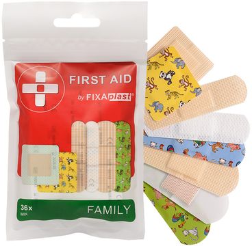Fixaplast FIRST AID Family náplast mix 36 ks