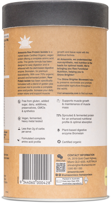 Amazonia Raw Protein Isolate vanilka 500 g