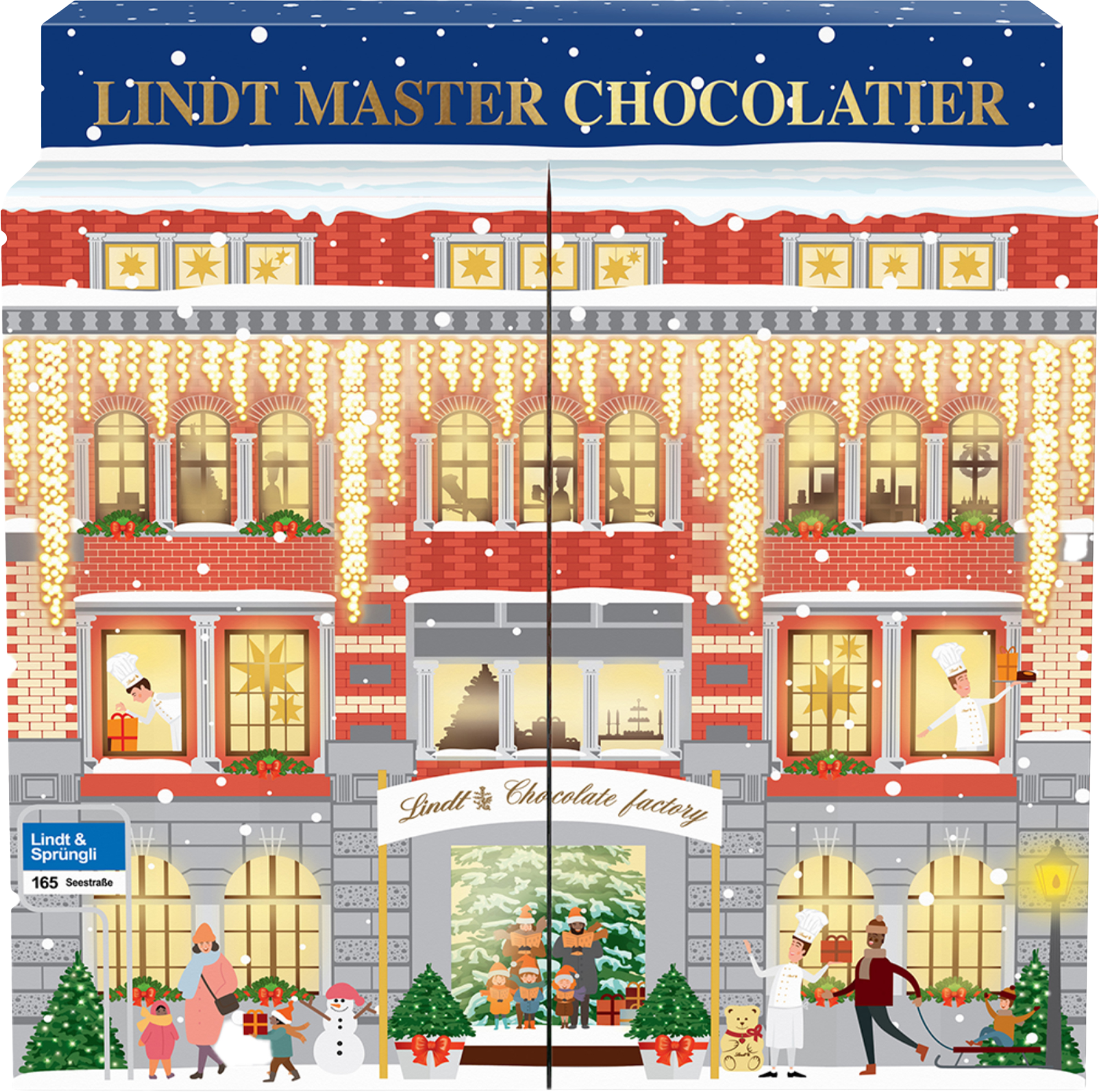 Lindt Adventní Kalendář Vánoční Továrna 304 g