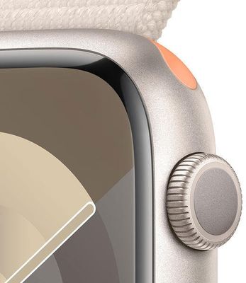 Apple Watch Series 9 45mm Hvězdně bílý hliník s hvězdně bílým provlékacím řemínkem