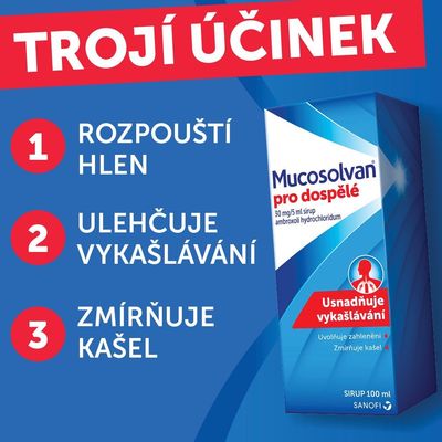 Mucosolvan pro dospělé sirup 100 ml