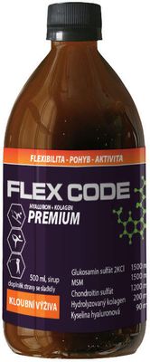Flex Code Premium Hyaluron+Kolagen 500ml 500 ml
