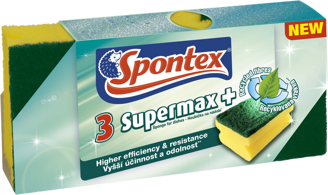Spontex Supermax+ houba tvarovaná velká 3 ks