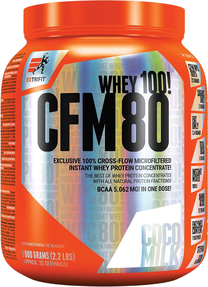 Extrifit CFM Instant Whey 80 kokosové mléko 1000 g
