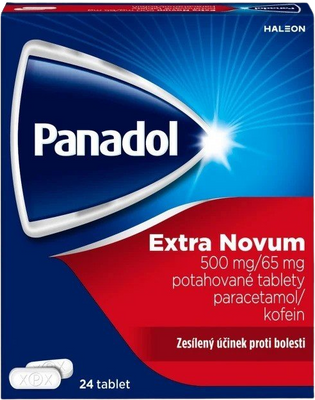 Panadol Extra 500mg/65mg, 24 tablet