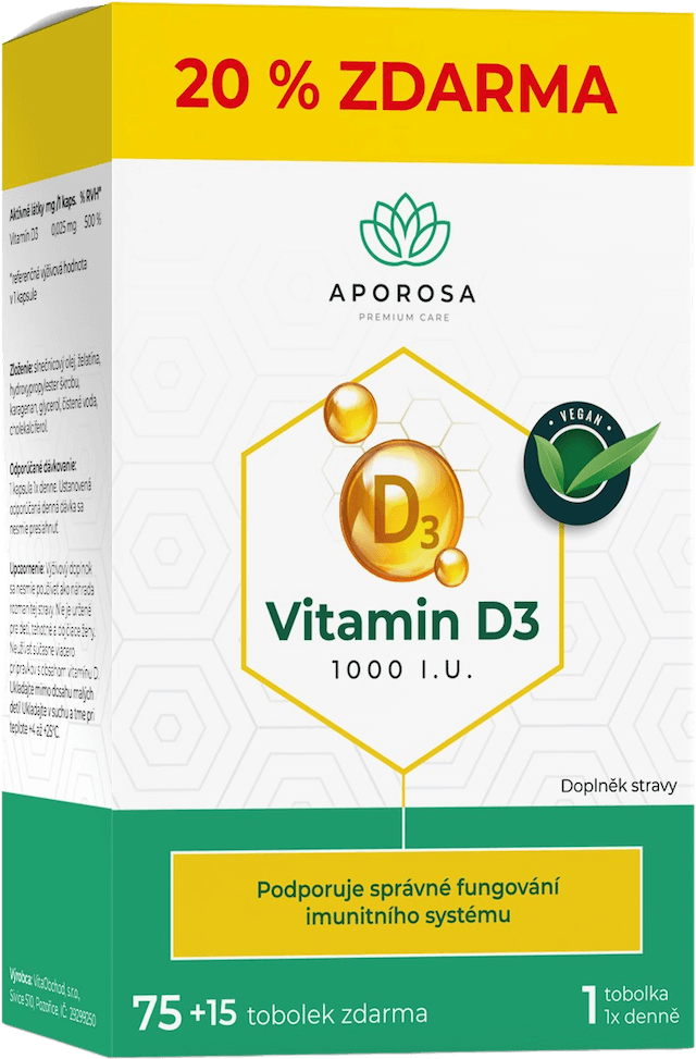 Aporosa D3-vitamin 1000 NE kapszula 90 db
