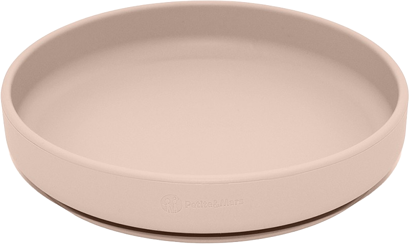 Petite&Mars Set jídelní silikonový TAKE&MATCH, Desert Sand 6m+, 4 ks