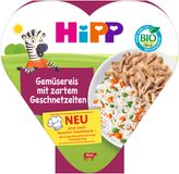 HiPP BIO Rýže se zeleninou a hráškem a jemně nakrájeným hovězím masem 250 g